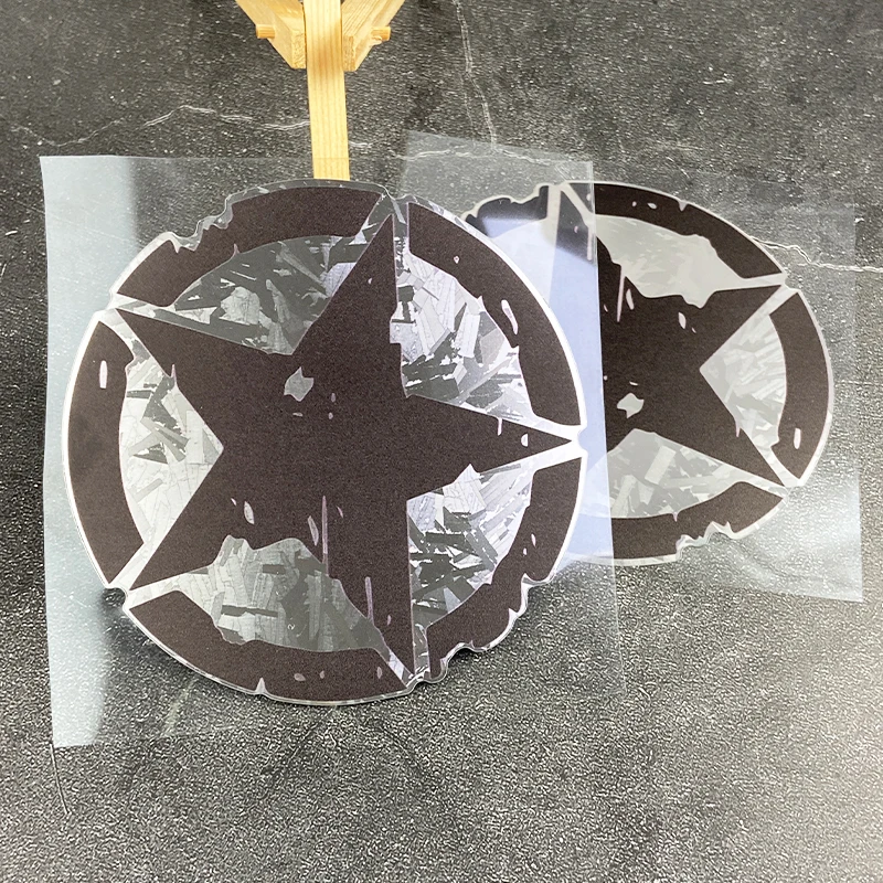 

1PC Five-point Star Waterproof Vinyl Sticker Universal for Motorcycle Helmet Fuel Tank Fairing Car Window Body Decor