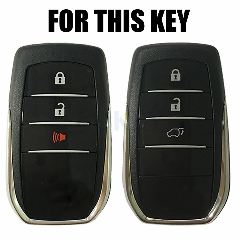 Remote Silicone Key Cover Case For Toyota Hilux Land Cruiser Fortuner Camry Riez Rav4 Prado Innova 86 3 Buttons Protector Shell