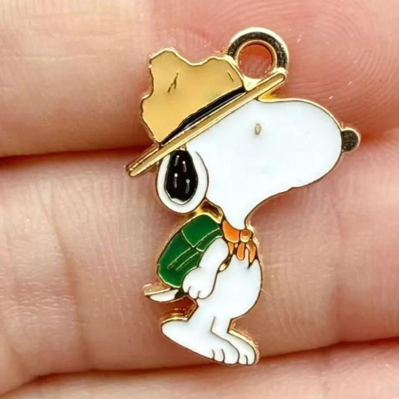 10/20/30Pcs Snoopy Heart Guitar Keychain Accessories