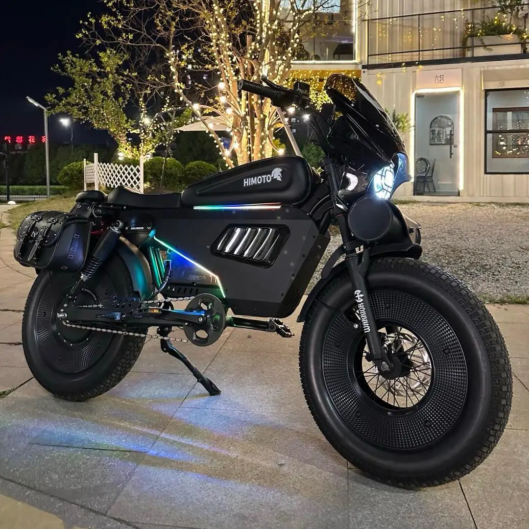 STLF Fashion 2025 Owayebike Made in  High-end Electric Bike 60AH Battery 140km Long Range 20*5 Inch Adult Black Warrior