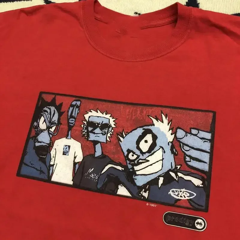 Rare The Prodigy Band Tour 1997 For Fan Red T Shirt Gc1298