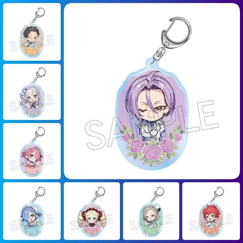 Re:ZERO‑Starting Life in Another World‑ Acrylic Keychain Lightweight Bag Pendant Fashion Decor Collectible Present For Friends