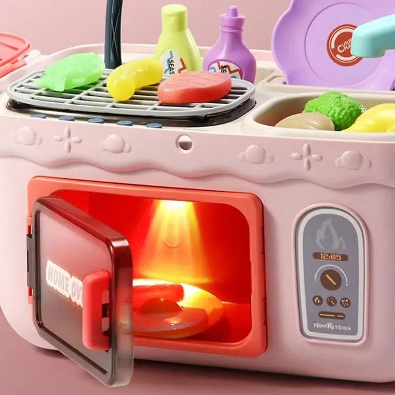 子供向け早期学習キッチンプレイセット 3+ 整理収納機能 30+ 調理アクセサリー 15UB