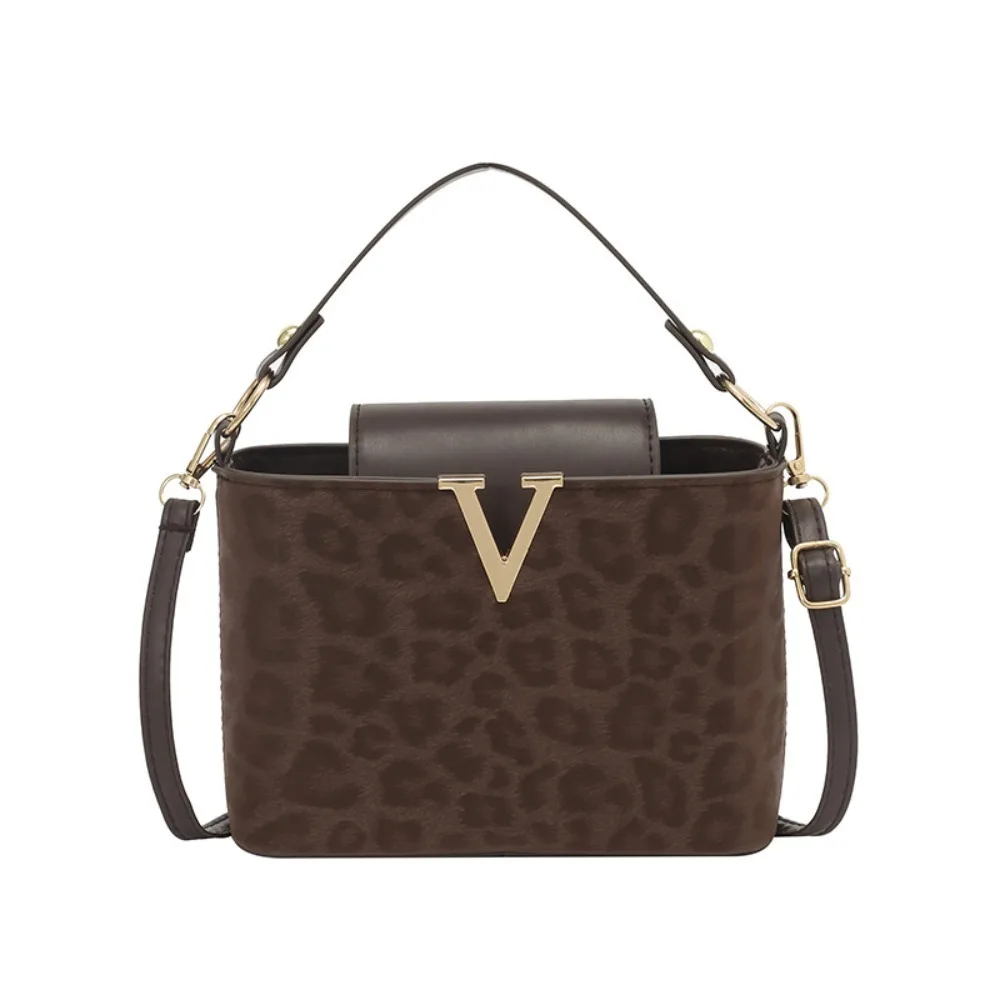 

New Mini Shoulder Bag Hardware Lock Buckle Faux Suede Female Handbag Suede Leather Cross Body Bag Women's