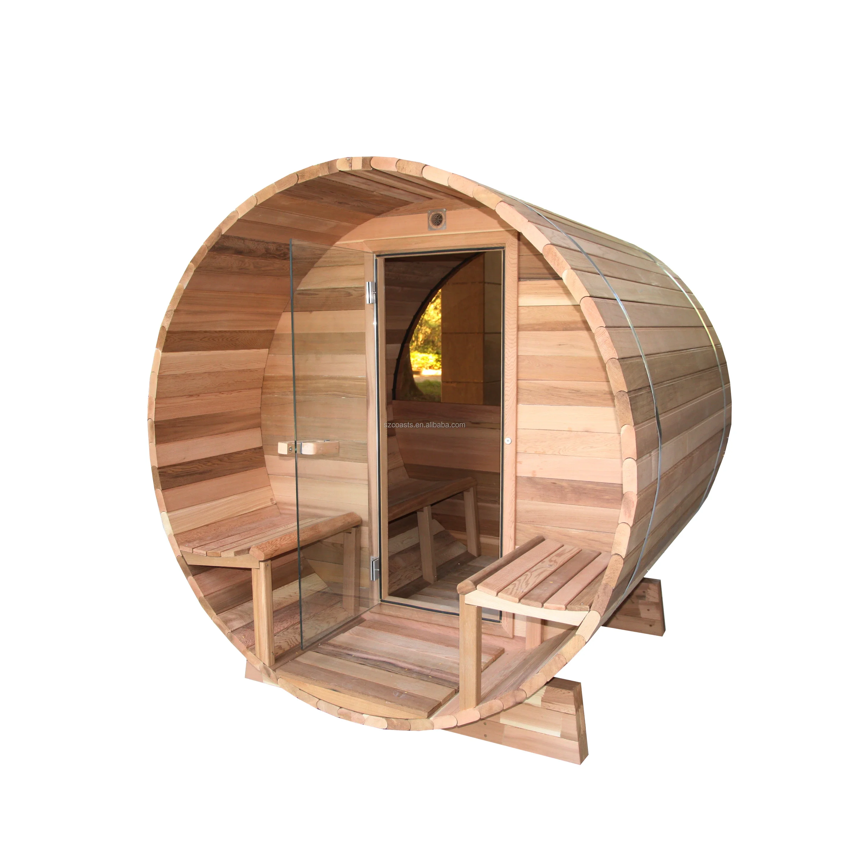 Bathroom Bathtub,Luxury Design Traditional Sauna Canadian Imported Red Cedar 2-3 Persons Home Sauna Spa Tubs Sauna Rooms