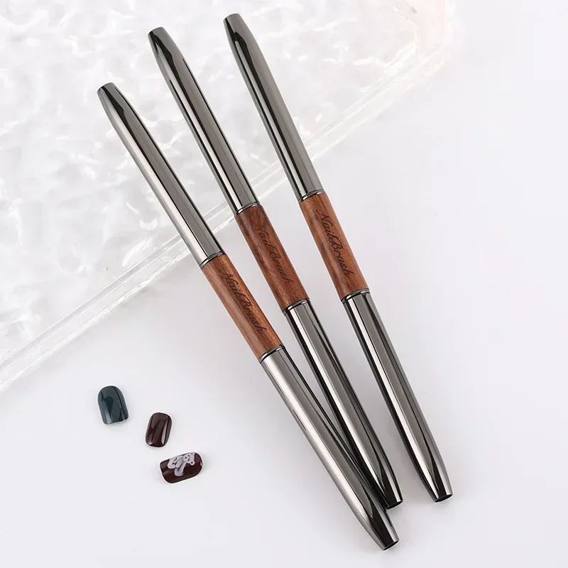 Dual End Nail Glue Phototherapy Pen UV Gel Brush Acrylic Nail Art Painting Pen Liner Brush Extension Gel Manicure Brushes Tool