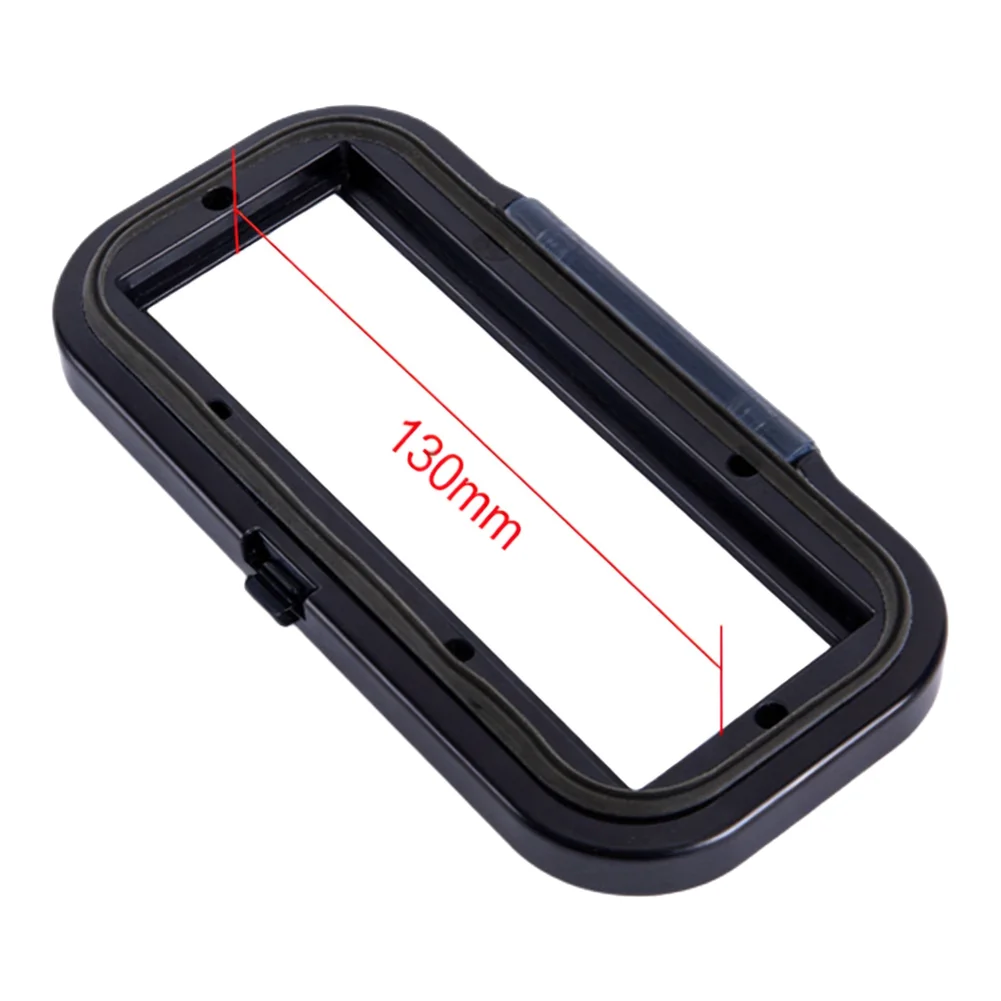 Flip-up Door Cover Marine Radio Cover Spring-loaded Mechanism UV-resistant Design Built-in Support Shelf Boat Audio System Cover