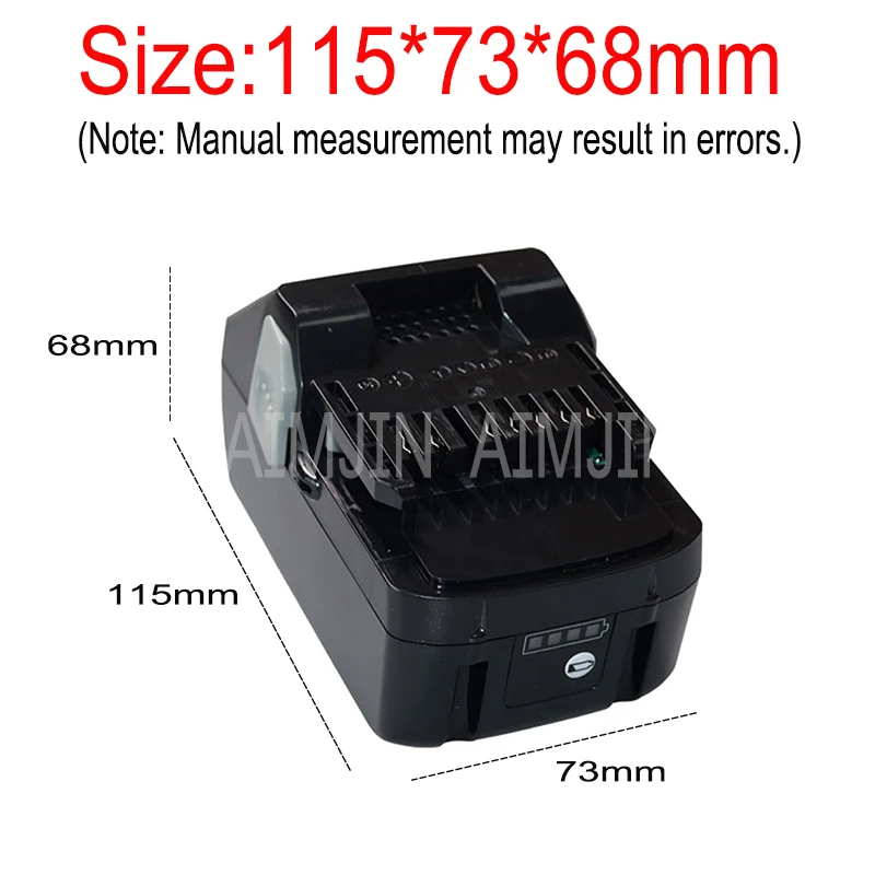 Imagem -05 - Bateria de Substituição Li-ion para Hitachi 18v 8000mah Bsl1820 Bsl1840 Bsl1850 Bsl1860b Bsl1830b