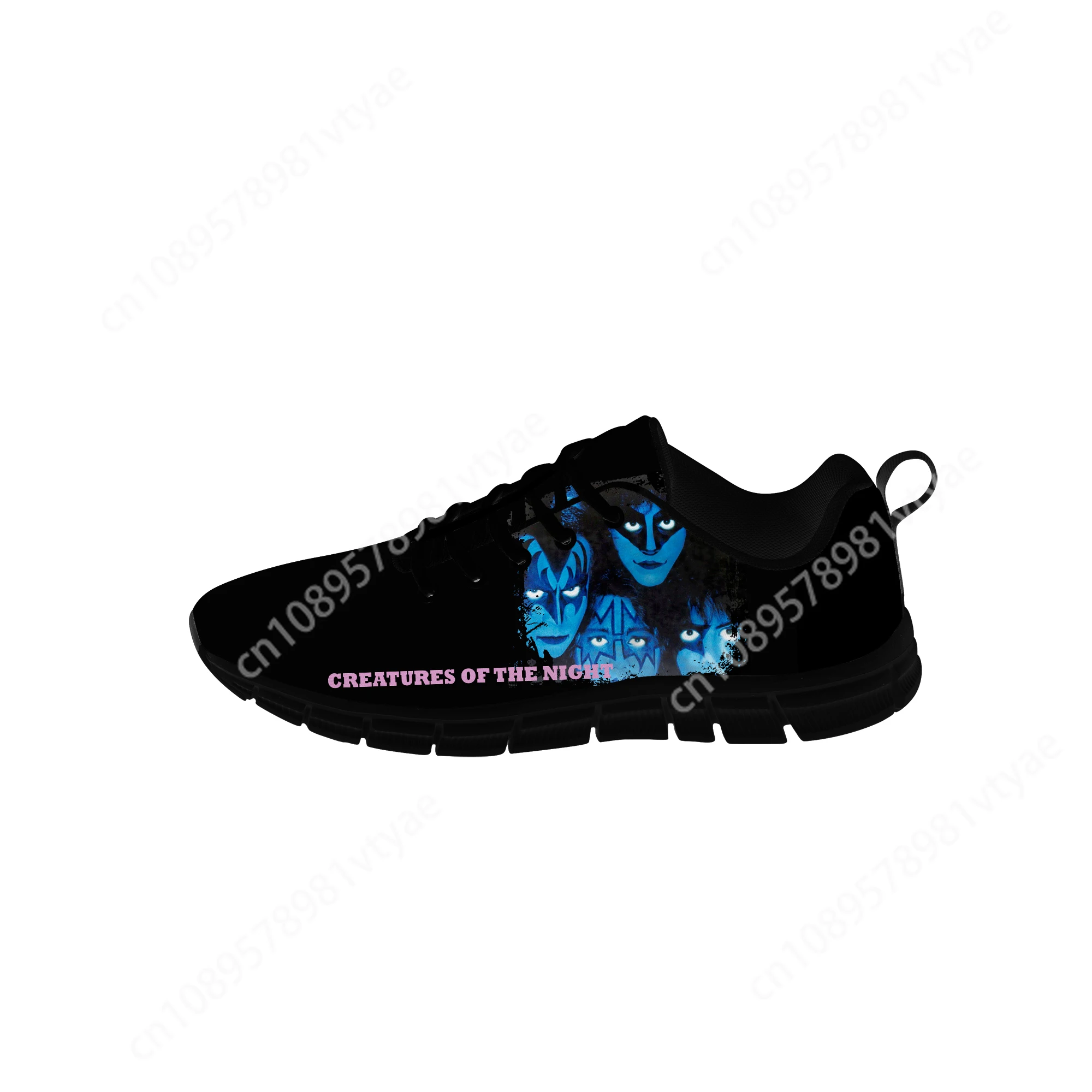 

Creatures of the Night Low Top Sneakers Mens Band Kiss Womens Teenager Casual Shoes Canvas Running 3D Shoes Lightweight shoe