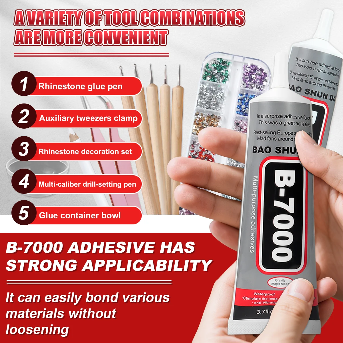 

Клей B7000 прозрачный, с прецизионным наконечником, для страз и ювелирных изделий, для декорирования украшений, для макияжа, полный набор для украшения ногтей