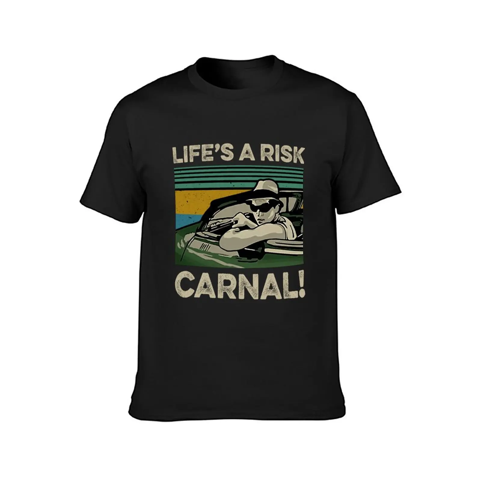 Life's A Risk Carnal Vintage Shirt Blood In Blood Out Inspired T-Shirt tops mens clothing