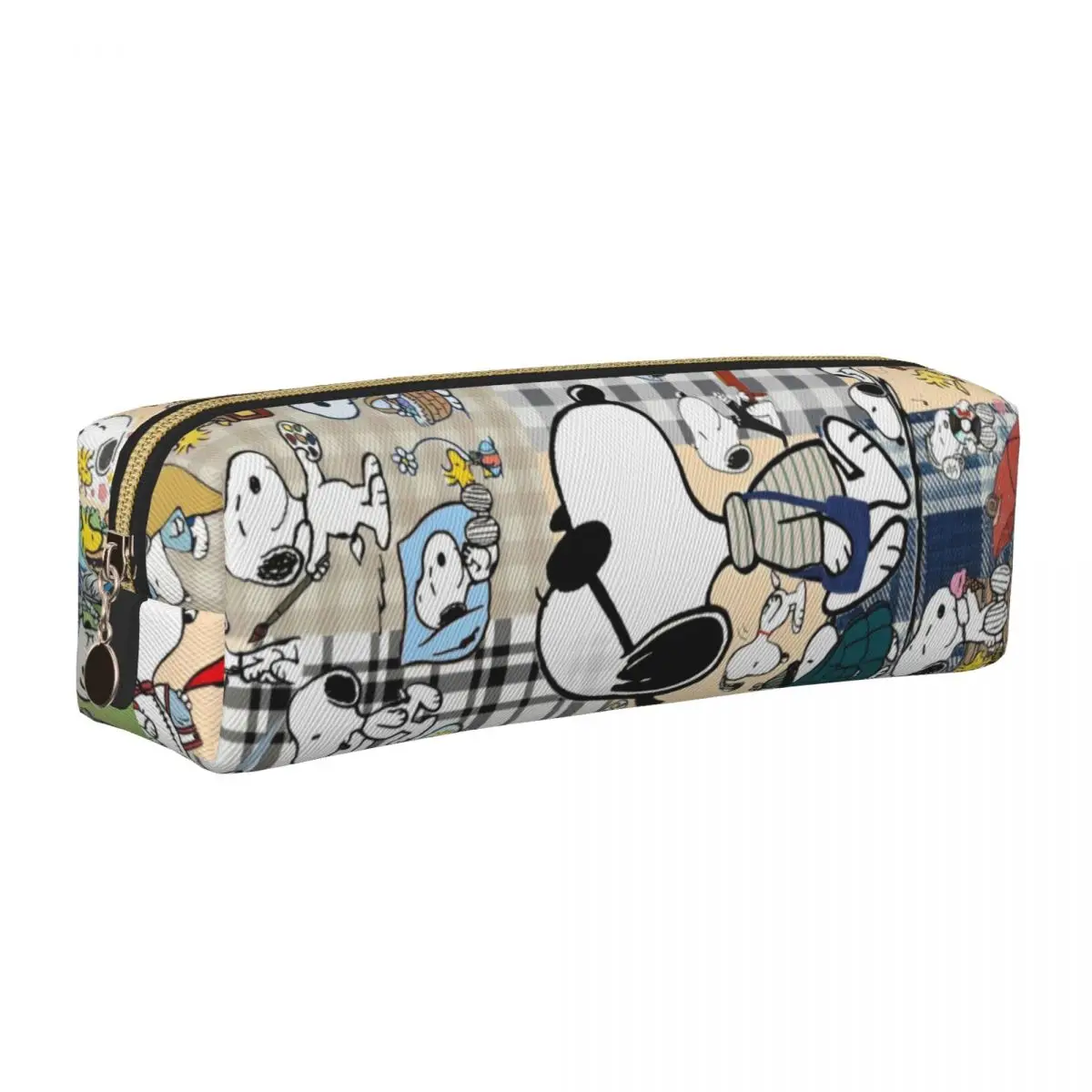 

Прекрасный пенал для коллажа Снупи, мультяшный пенал, ручка для девочек и мальчиков, большая сумка для хранения, офисный подарок, канцелярские принадлежности