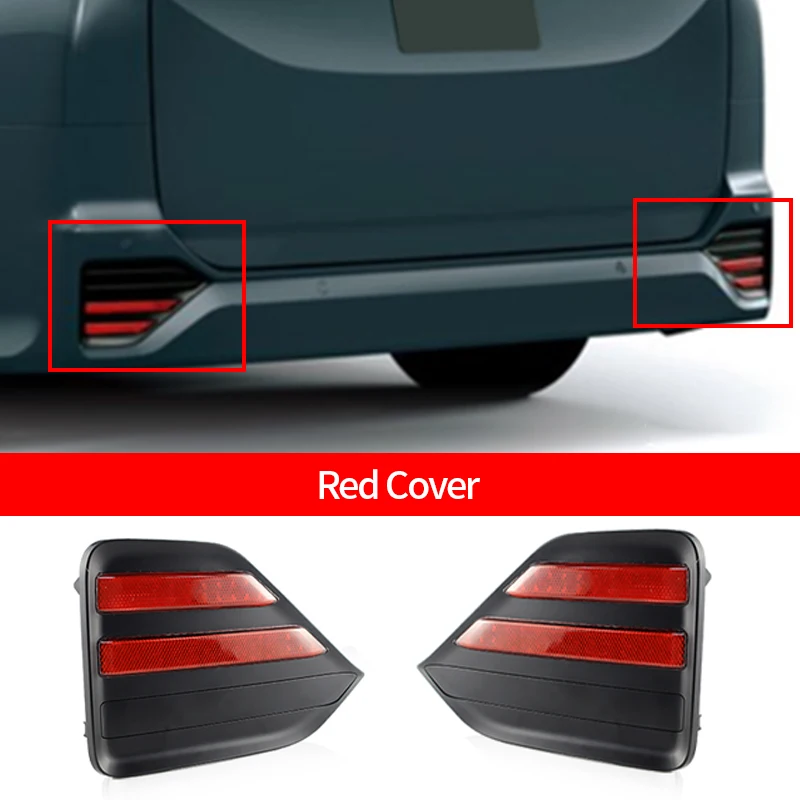 

2 шт. светодиодный задний бампер для Toyota Noah Voxy 90 серии красный объектив тормозной задний фонарь ​ Задний бампер, противотуманный указатель поворота, автомобильный аксессуар