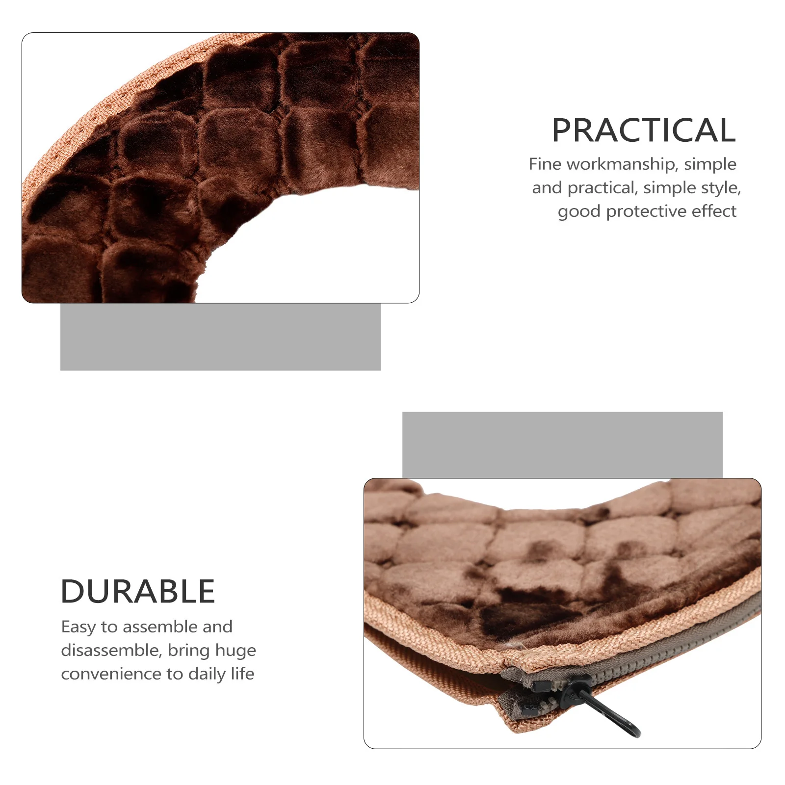 

Warm Thickened Toilet Seat Cushions Reusable Simple Style Easy to Assemble Bathroom Supplies Toilet Seat Cushions