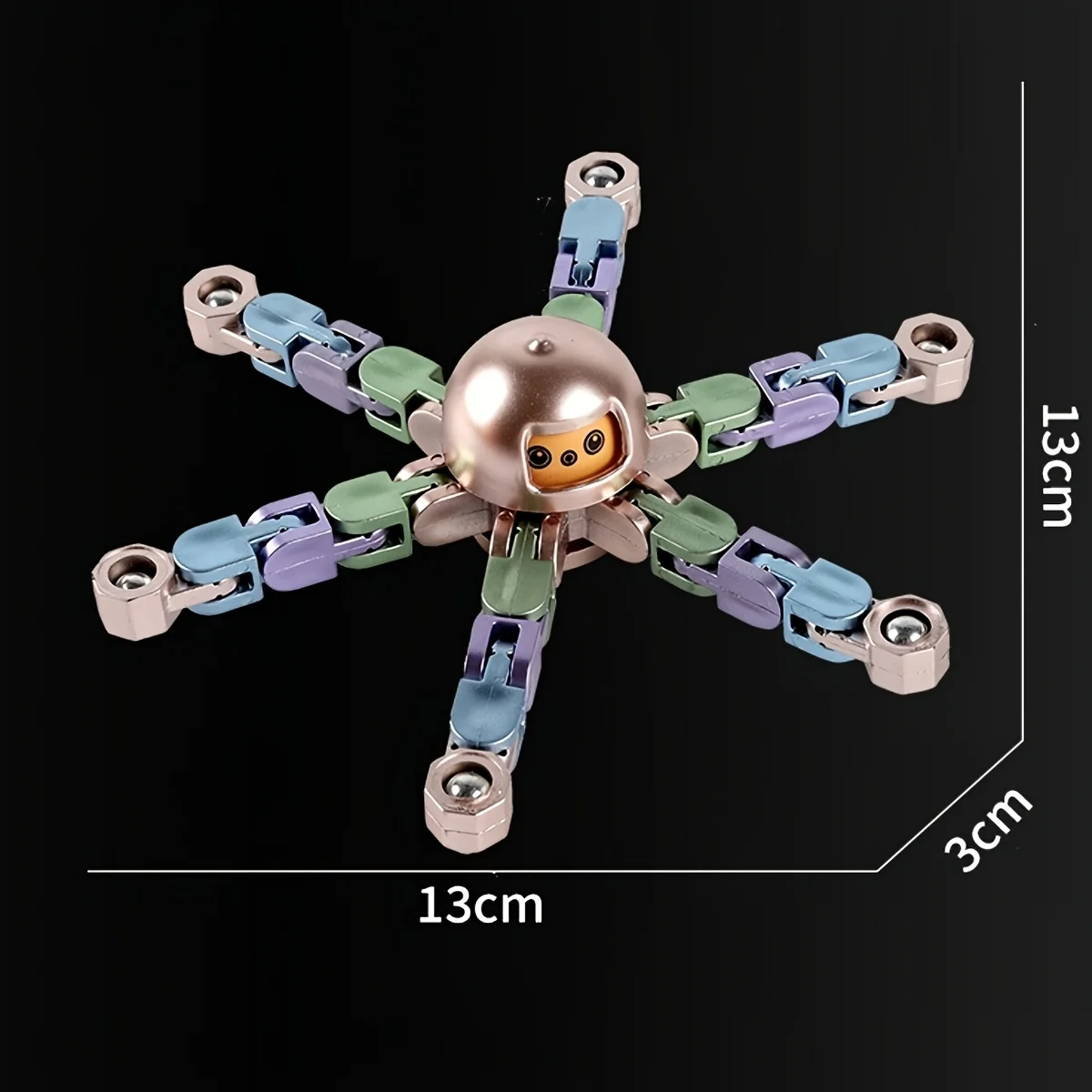 DIY伸縮式ハンドスピナーセット EDCフィジェットトイ ストレス解消 おもちゃ 子供と大人のための楽しいギフト パーティーの部屋の装飾