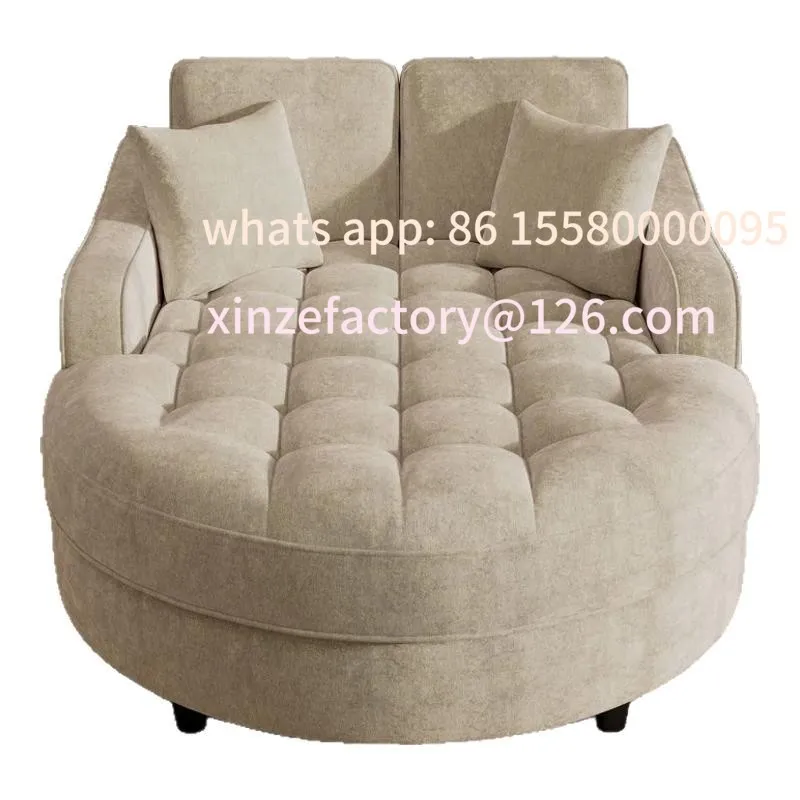 

Customizable modern small apartment living room single sand bed chair