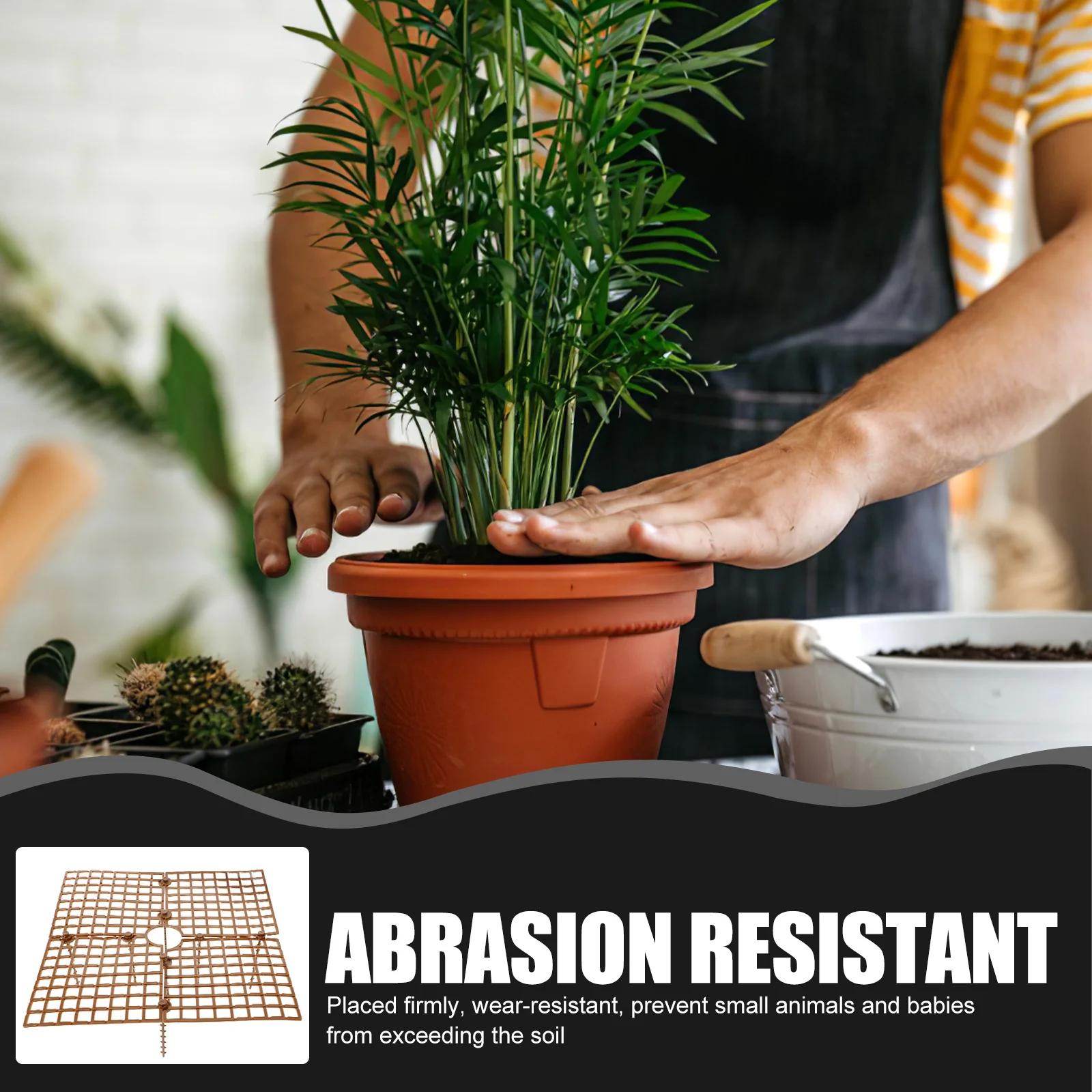 

Flower Pot Cover Soil Protector Plant For Cats Dogs Digging Stopper Garden Flowerpot Accessory