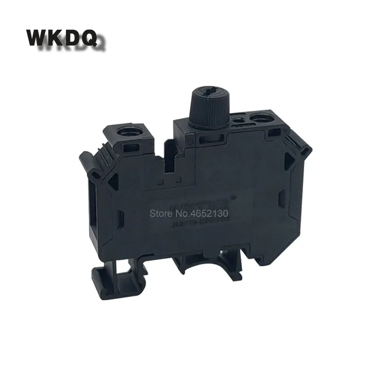 1Pc UK10-DREHSI Fuse Modular LED Terminals UK With Screw Cap Din Rail Terminal Block UK10-DREHSILED Wire Electrical Connector