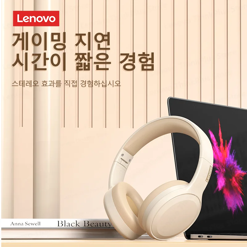 Choice Lenovo th30 wireless headphones Bluetooth earphone 5.0 foldable headset sport headphone game Fone Bluetooth earbuds