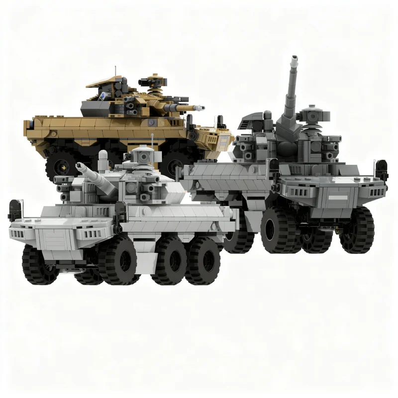 2456pcs MOC EBRC Jaguared System Model Building Blocks Construction Collection Birthday Creative Display Craft Education 3D Art
