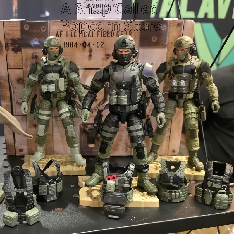 فريق AF Thunder المتوفر: Action Force Wave 6 - الجزء A الجنود، مجسم مفصلي بمقياس 1/12 (هدية قابلة للجمع) #1