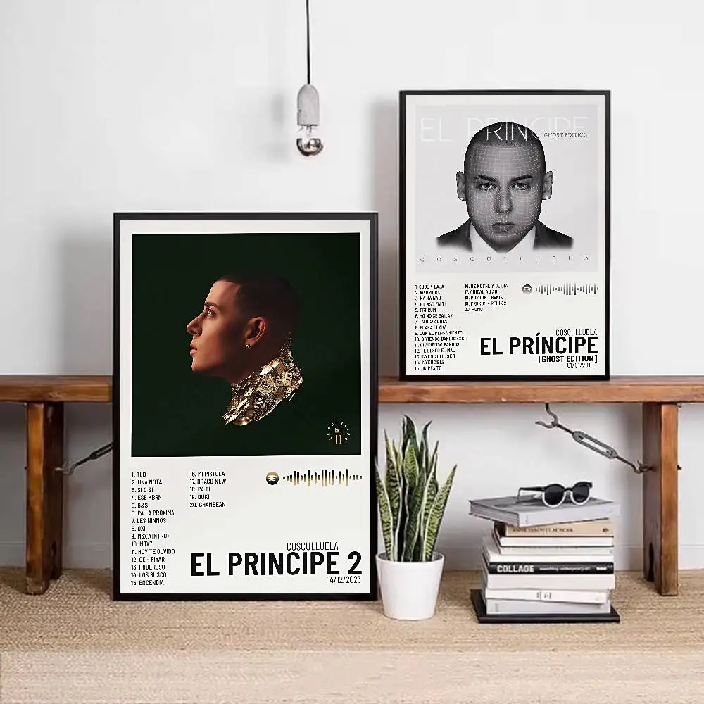 Rapper Cosculluela Poster HD Art Sticky Wall Waterproof Home Living Room Bar Decoration