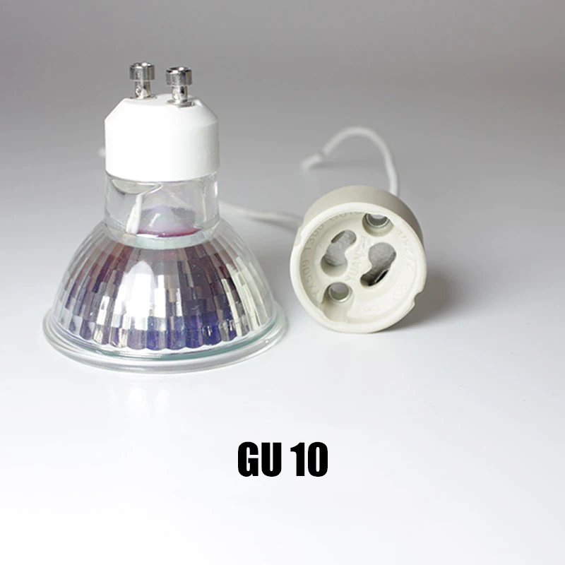 GU10 MR16 bulb base lamp holder adapter with Wire Connector Ceramic Socket for LED CFL Lamp Halogen Light spotlight 110V/220V