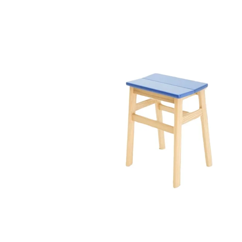 

Solid wood stool Thickened square Learning Household Dining Training class Table Work