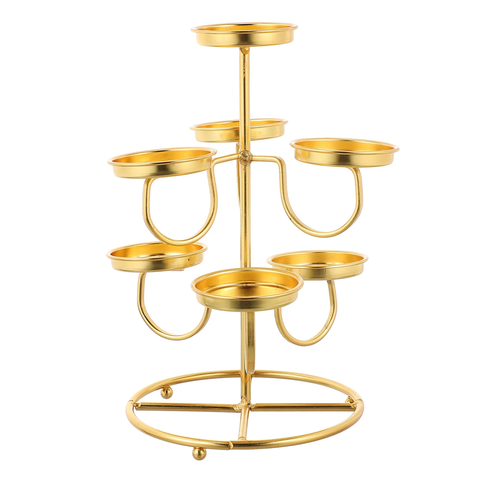 

Exquisite Holder Delicate Stand Household Candleholder Home Decor Decorative Supply Premium Material Space Saving