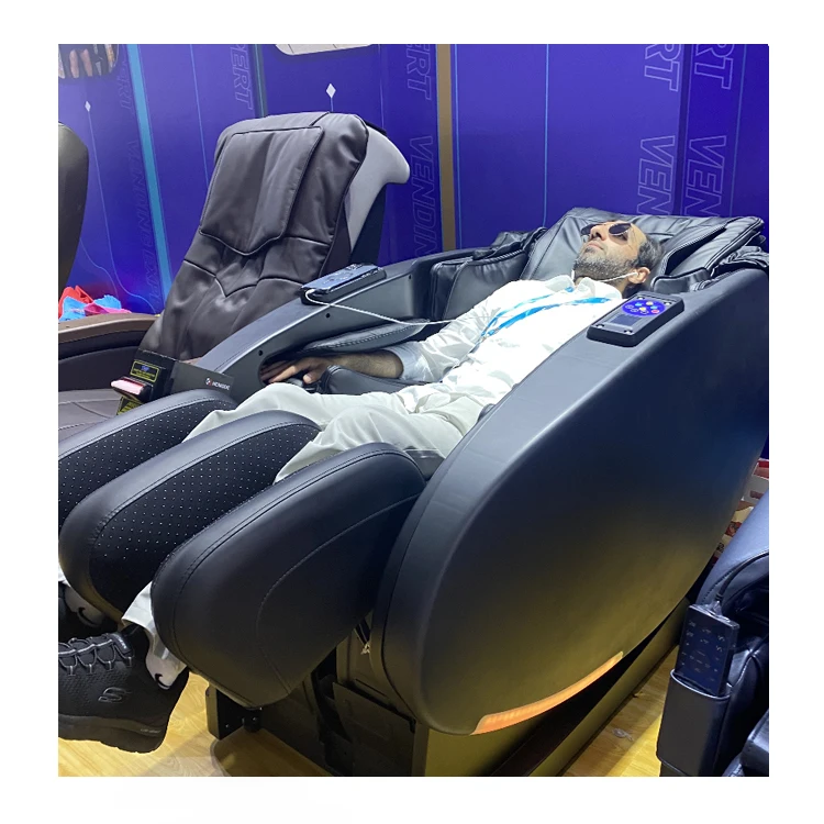 

HENGDE Commercial Zero Gravity Vending Massage Chair Leather Coin/Bill/Credit Card Operated for Body & Neck Application