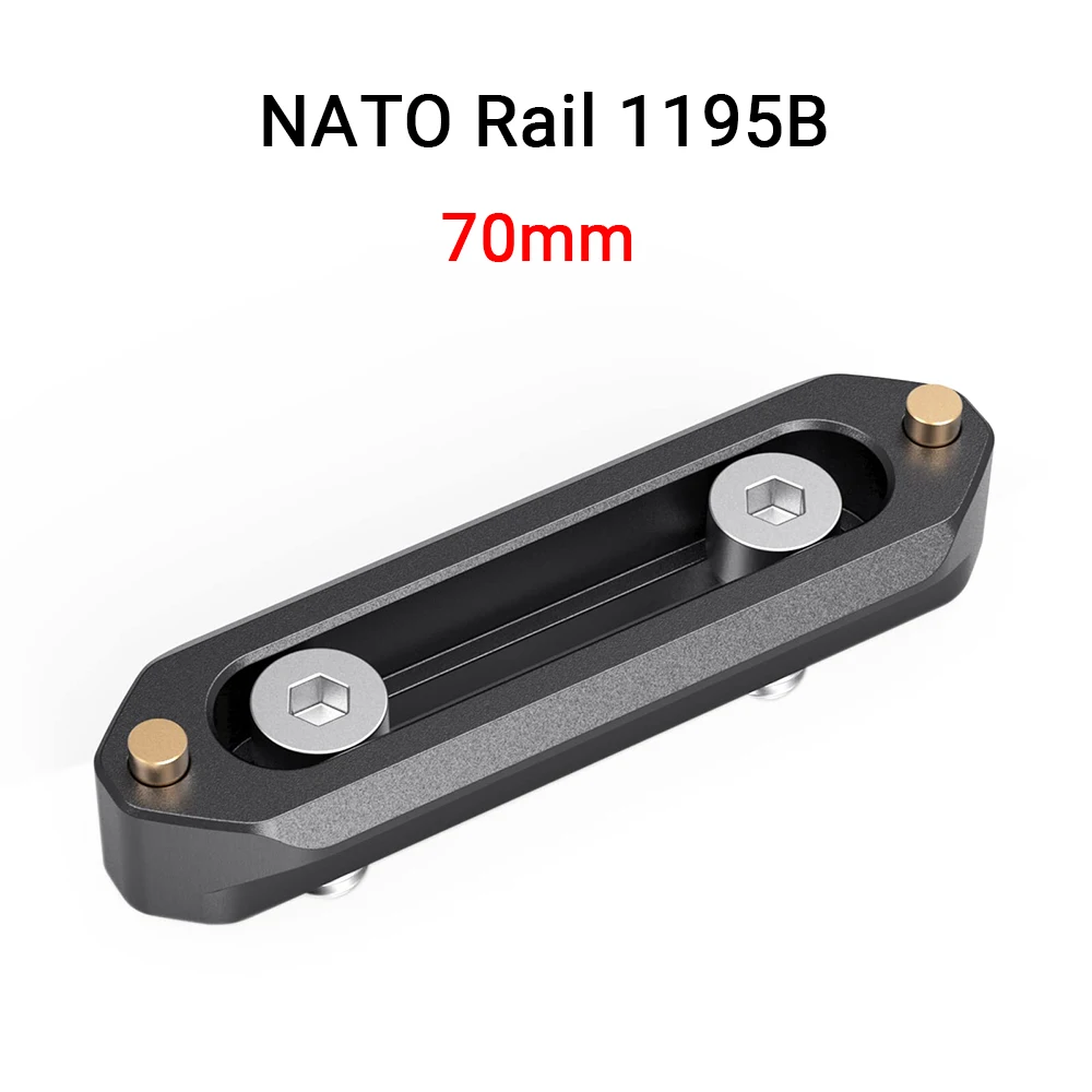 SmallRig Mini-NATO-Schienenkamera, Anti-Off-Schnellverschluss, NATO-Schienenstärke 6 mm, Länge 48 mm, für NATO-Griff-Kamerakäfig (48 mm) 2172
