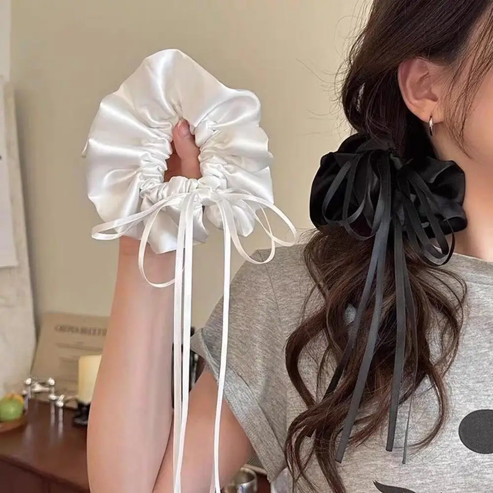 

Tail Hair Ties Fashion Ballet Hair Band Cute Rope Long Silk Ribbon Sweet Niche Design Accessories Korean Style Ponytail Holder