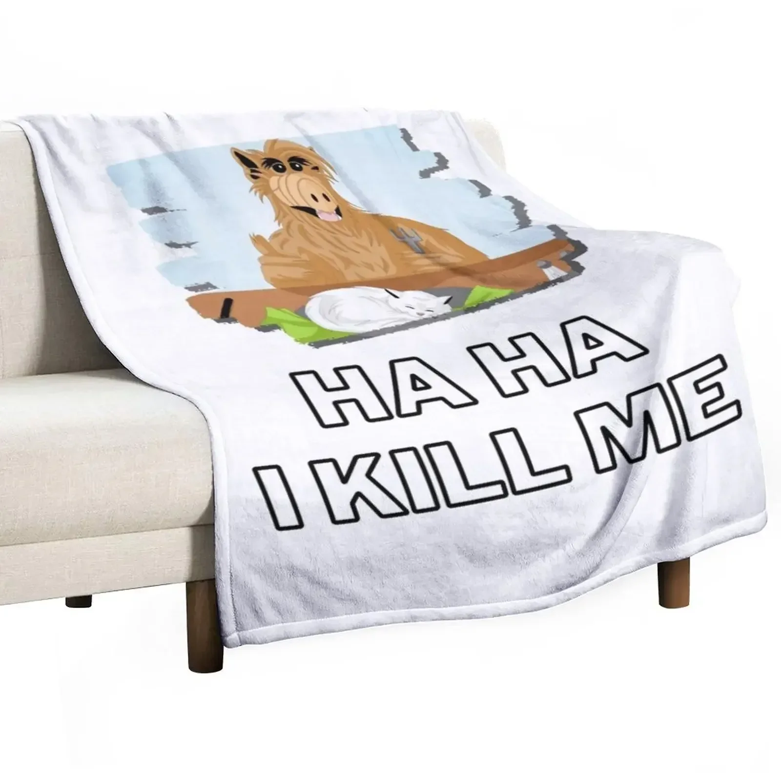 Alf and his Catch phrase Throw Blanket Softest Luxury Designer Multi-Purpose Blankets