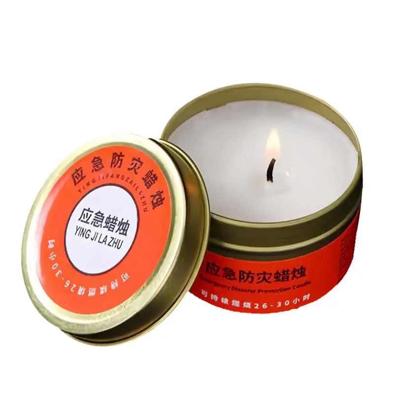 Outdoor Survival Candle Long Burning Outdoor Survival Candles Windproof Camping Home Candle Smokeless Camping Candle