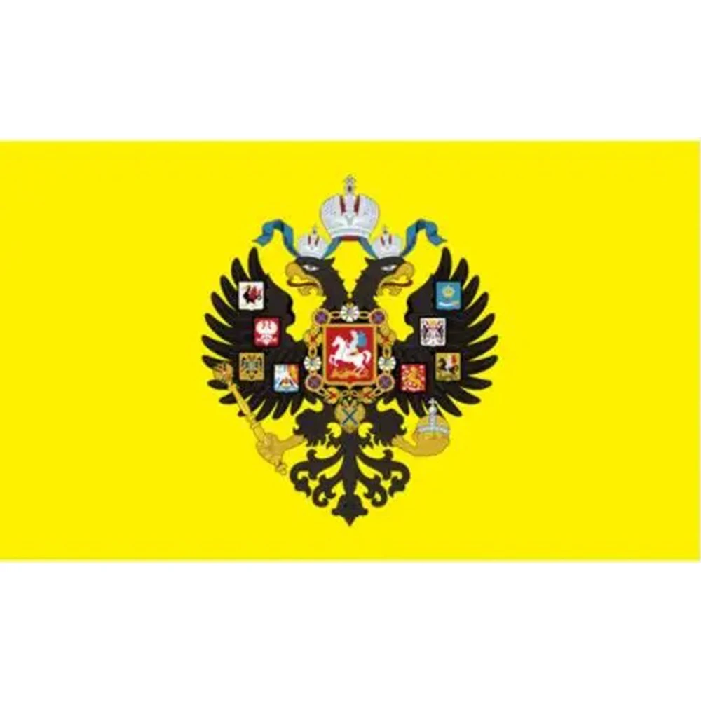 2X3FT custom 90x150cm Russian Imperial Empire Flag Eagle Heads God with grommet outdoor and indoor banner flag