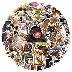 10/25/50pcs Mixed Animal Funny Meme Stickers for DIY Stationery Suitcase Water Bottle Phone Laptop Pad Scrapbooking Helmet