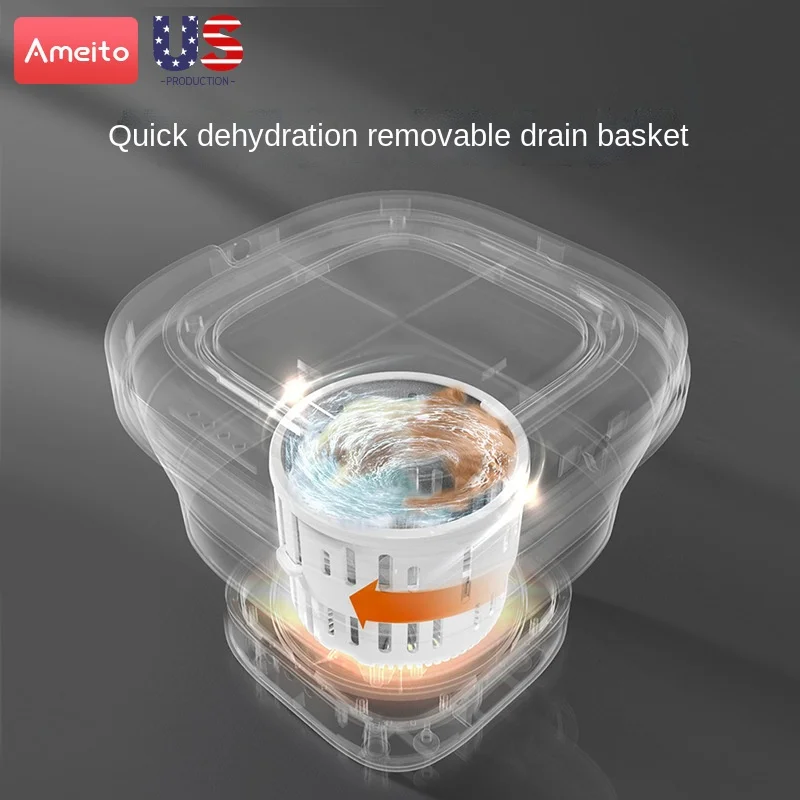 Cubo pequeño plegable portátil para lavadora, ropa interior semiautomática, bragas, calcetines, ropa de bebé, 2022