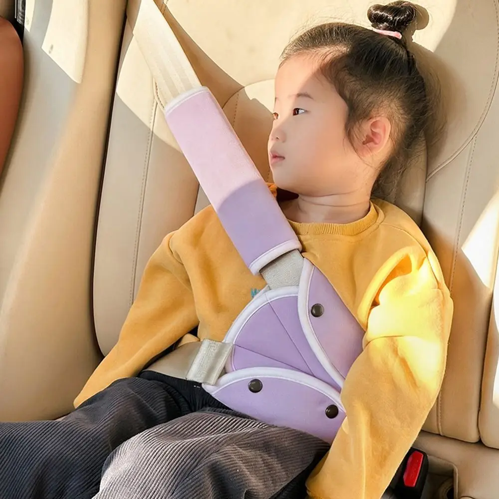 Adjustable Seat Belt Adjuster Anti-Pinch Anti-Strangle Car Seat Belt Cover Easy Installation Secure Positioning