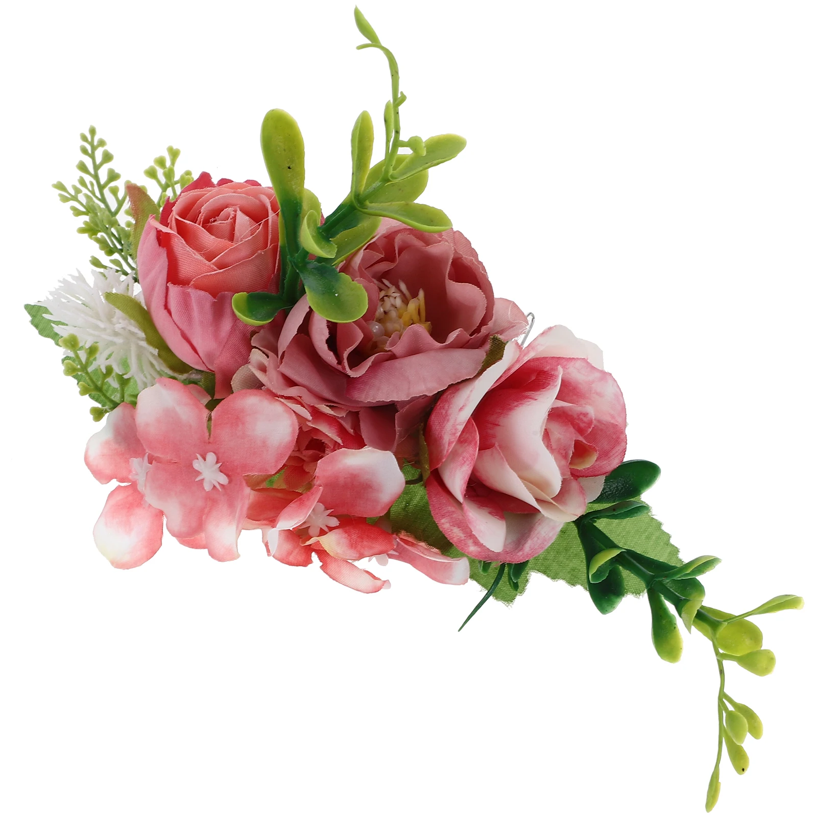 

Simulated Rose Comb Pink Vintage Hair Comb For Women Decorative Accessories for Women Bridal Hair Piece Long Storage