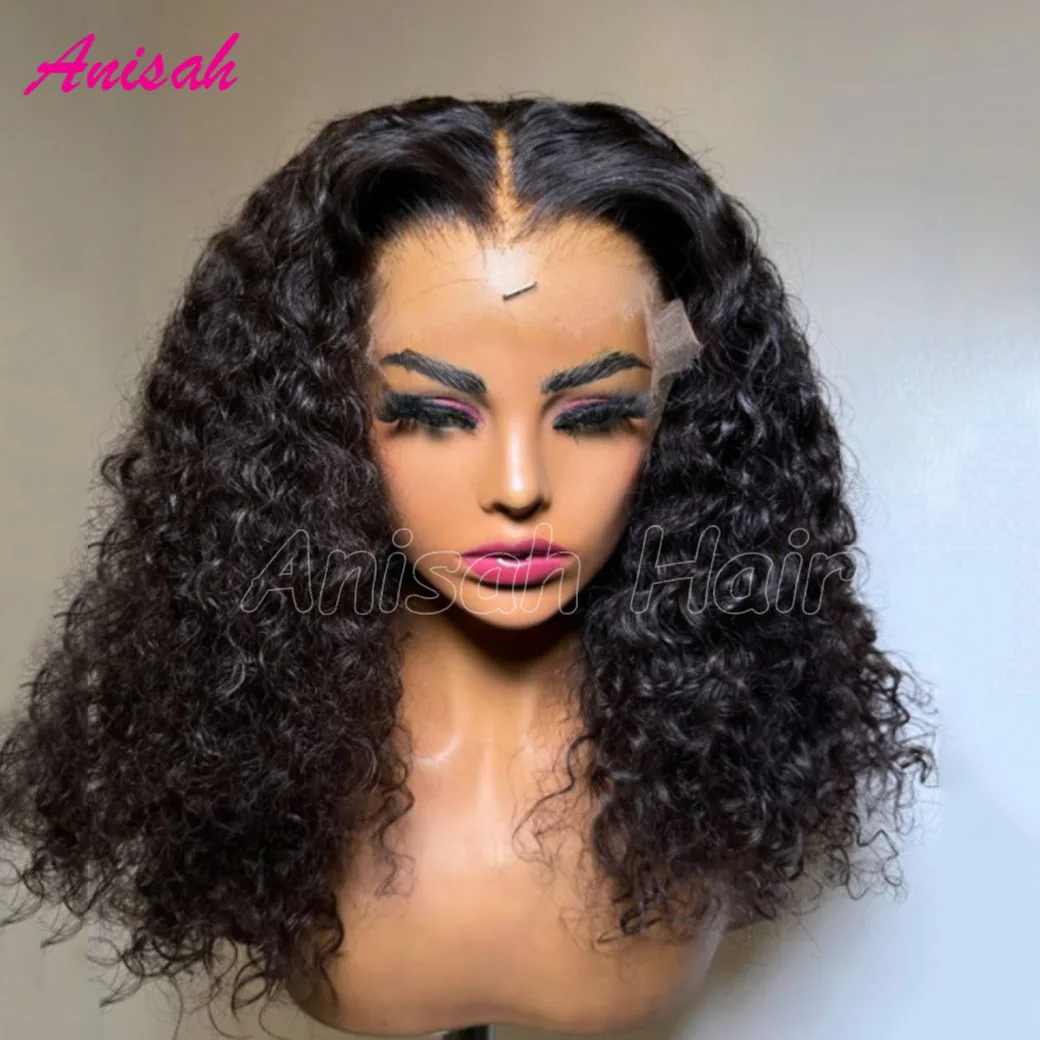 Real Ultra Thin Hd Lace 0.1 mm Lace Front Human Hair Wig Preplucked 5x5 Invisible Lace Closure Wig Raw Hair Curly Glueless Wig