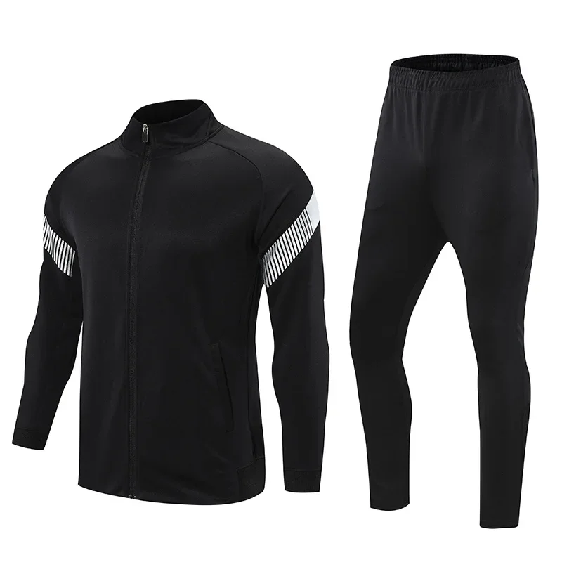 Tuta da calcio da uomo Pantaloni da calcio Maglie da corsa Manica lunga Abbigliamento da jogging Uniformi da allenamento di squadra Taglia più grande 6XL