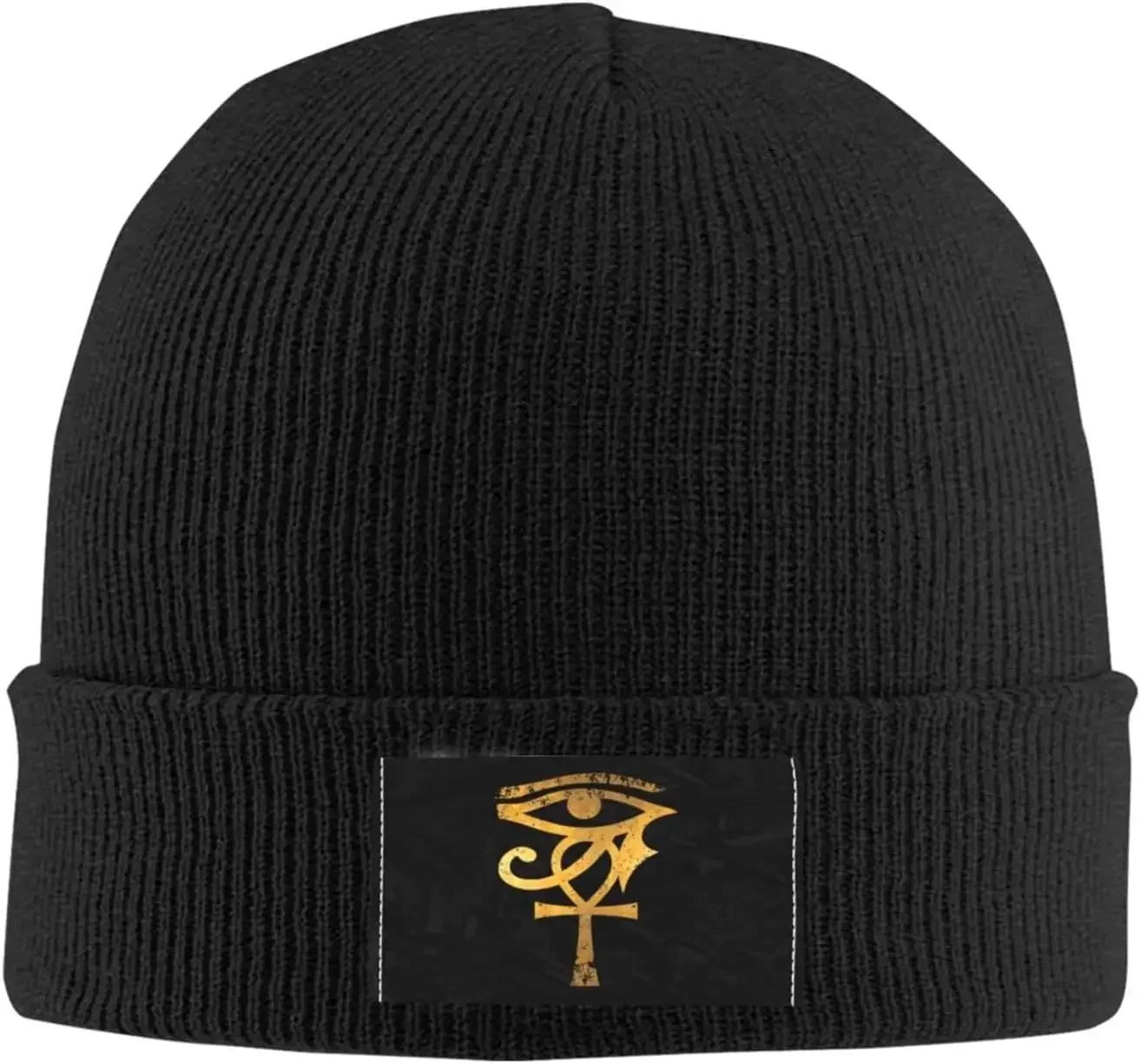 Egyptian_Ibis_Ankh_Horus Eye Knitted Hat Woolen  Warm Fashion Outdoors Sleeve Cap Unisex