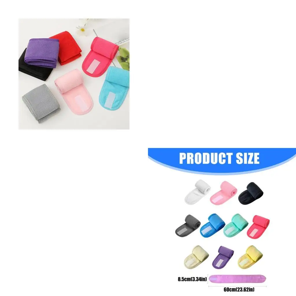 

39BB, 10 шт./упак., двухслойные головные уборы, нескользящие повязки на голову, безопасное использование для макияжа, йоги и