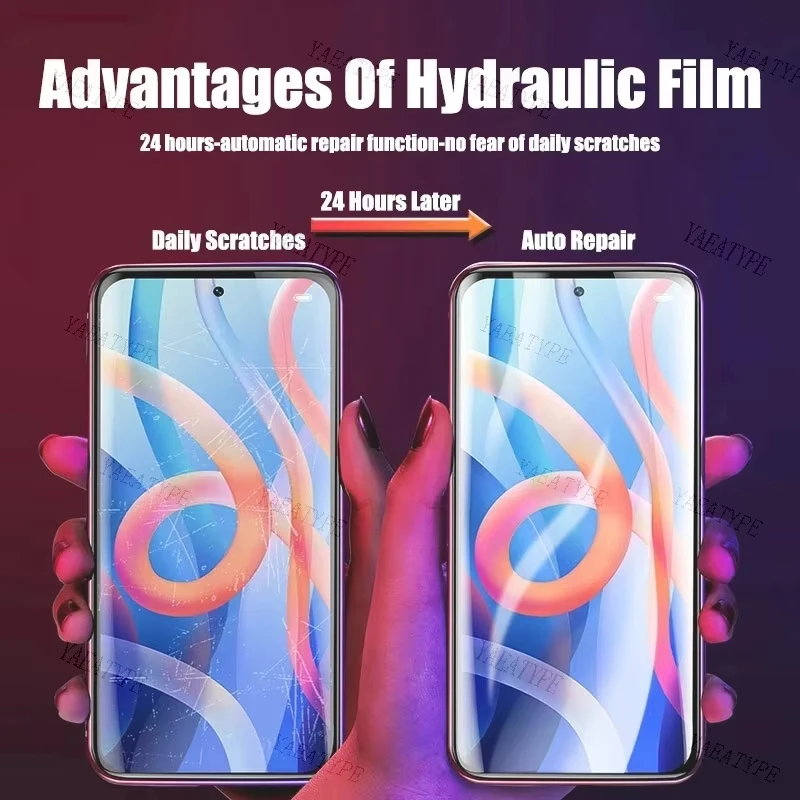5Pcs Hydrogel Film For Xiaomi Redmi Note 15 Pro 14 13 12 11 11S 10 9 15C 14C Screen Protectors For Poco X7 M7 F7 X6 X5 M6 M5S M4