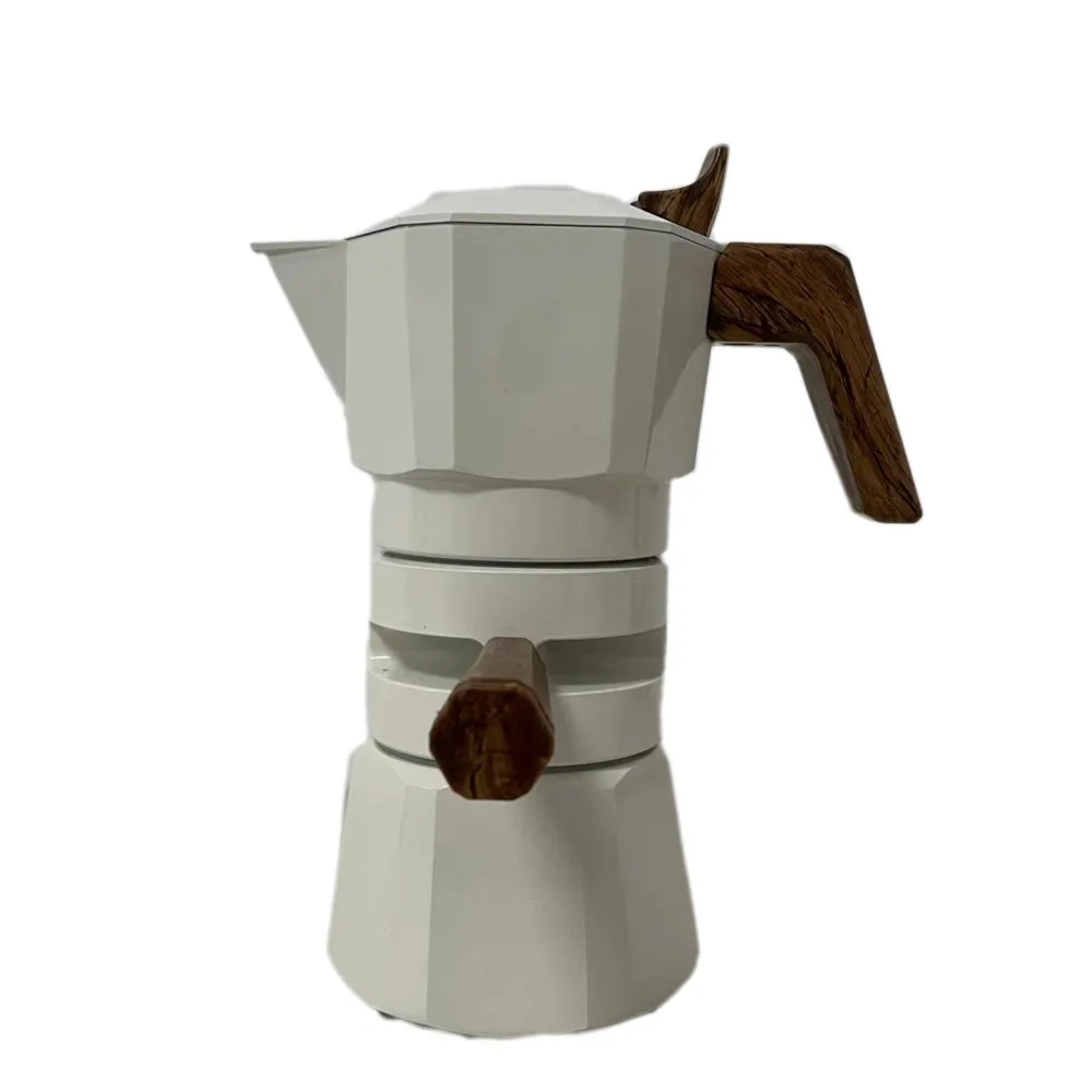 

2 cups New moka pot high quality coffee maker with anti-over extraction design multi-color coffee machine