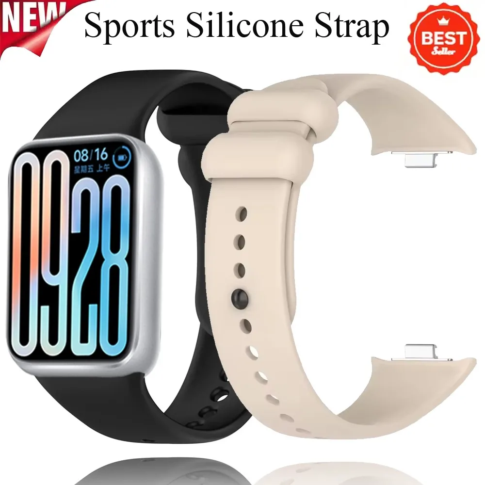 Sport-Silikonarmband für Xiaomi Redmi Watch 4 5 6 Komfortables Ersatzarmband für Xiaomi Mi Band 8/9 Pro Zubehör