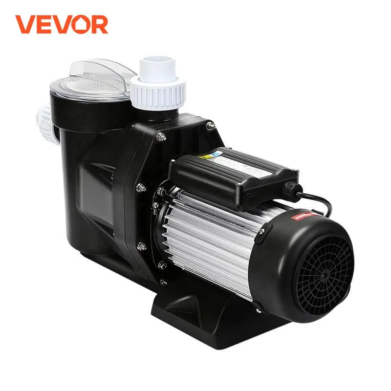 VEVOR 2.5HP Pool Pump Motor With Strainer Basket 1850W Water Pump Aquarium Swimming Pool Pump Circulation Pump Above In Ground