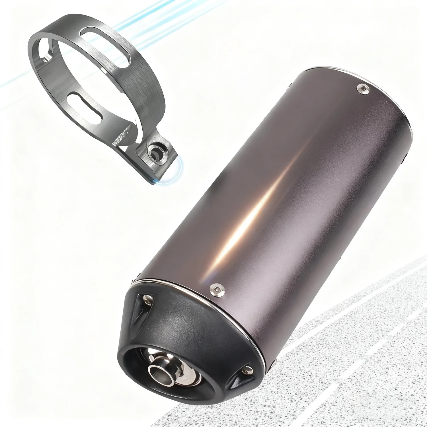 

Motorcycle Muffler 38mm Aluminum Noise Reduction Exhaust For DB Killer Kawasaki ZX6R Akrapovič Pit Bike 125cc exhaust systems