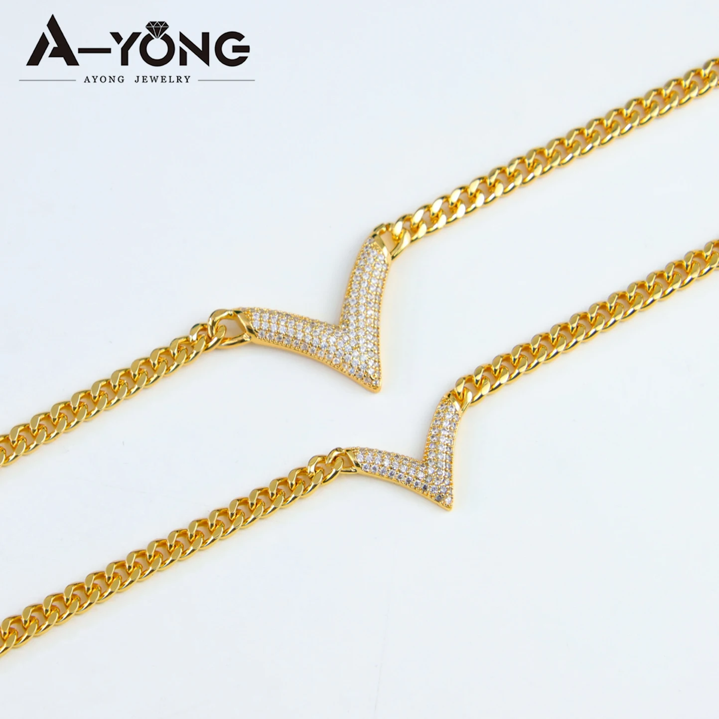 Luxus Dubai Vergoldet Halskette Set 21k Gold Farbe Italienische Volle 5A Zirkon Choker Anhänger Saudi Frauen Chic Hochzeit schmuck – Detail 7