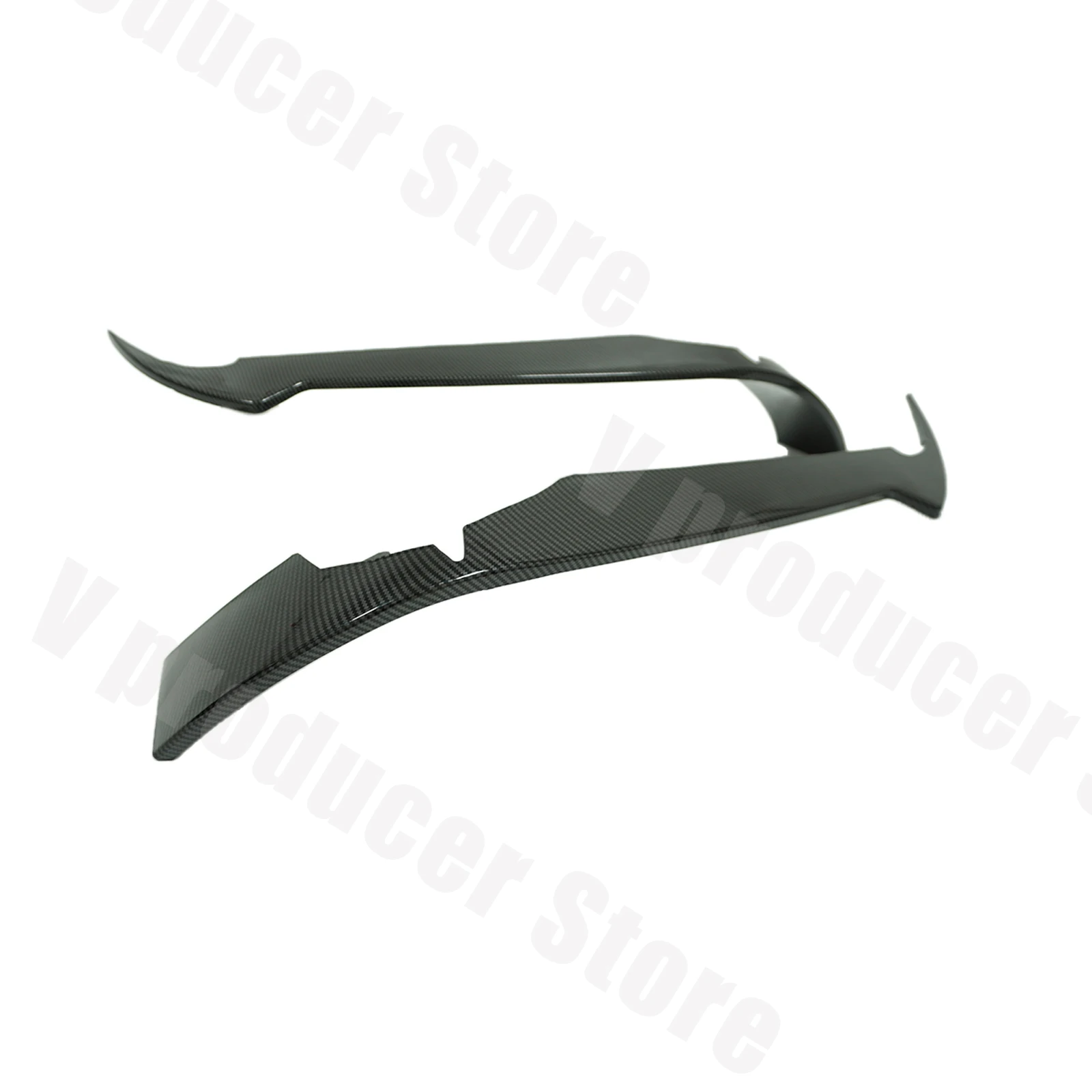 Front Bumper Canard Wings Splitter Fins For Chevrolet Corvette C8 Stingray Z51 2020-2024 Glossy Black Car Accessories Body Kit